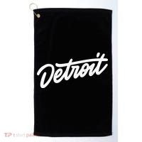 Detroit Hand Written Script Logo Golf Towel thumb 0