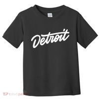 Detroit Hand Written Script Logo Toddler T-Shirt thumb 0