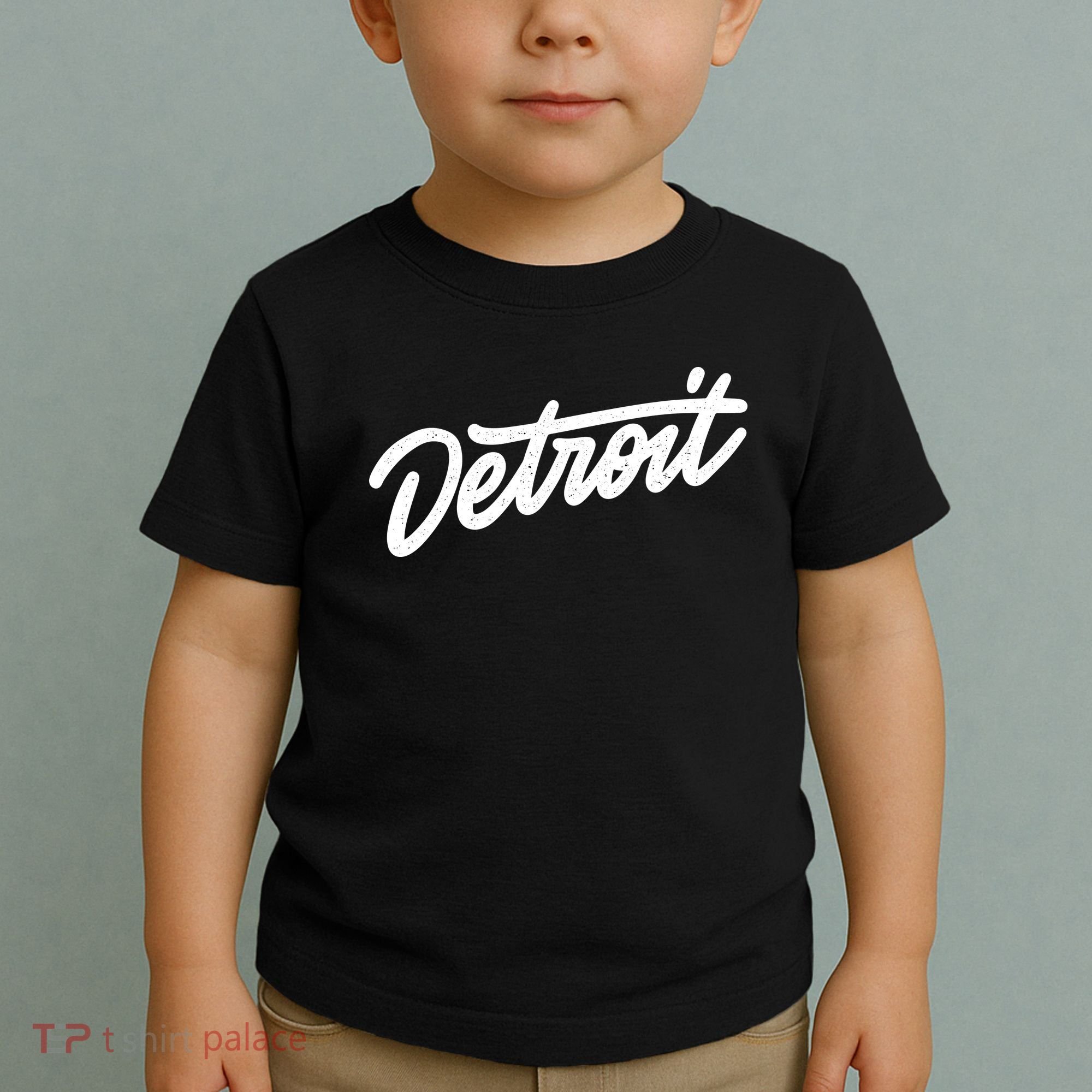 Detroit Hand Written Script Logo Toddler T-Shirt