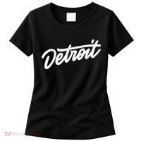 Detroit Hand Written Script Logo Women's T-Shirt thumb 0