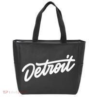 Detroit Hand Written Script Logo Tote Bag thumb 0