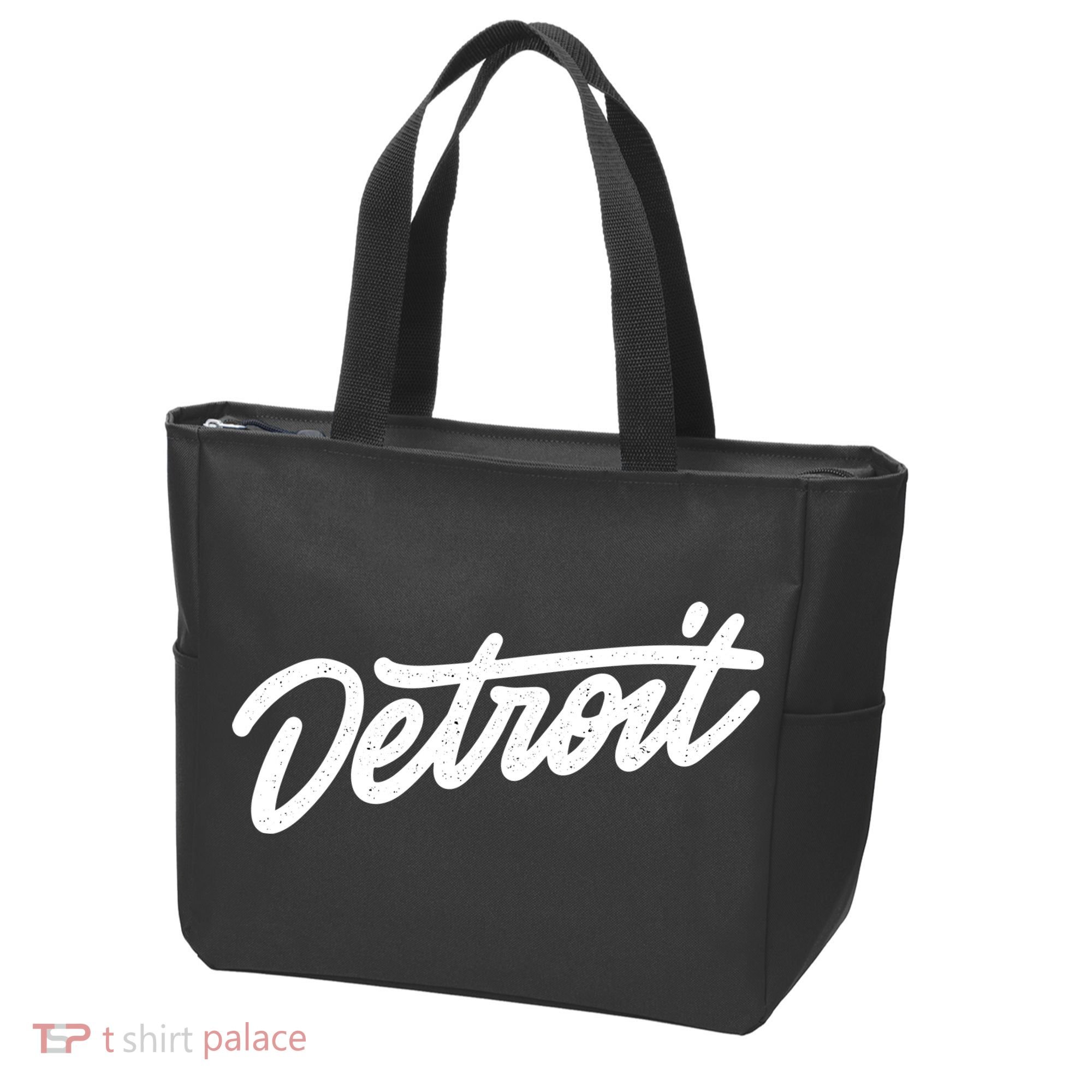 Detroit Hand Written Script Logo Tote Bag