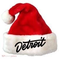 Detroit Hand Written Script Logo Santa Hat thumb 0
