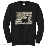 Deer Hunting Whitetail Camo American Us Flag Elk Buck Sweatshirt thumb 0