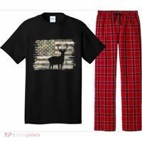 Deer Hunting Whitetail Camo American Us Flag Elk Buck Pajama Set thumb 0
