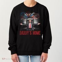 Daddys Home White House President Donald Trump Women's Sweatshirt thumb 0