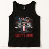 Daddys Home White House President Donald Trump Tank Top thumb 2
