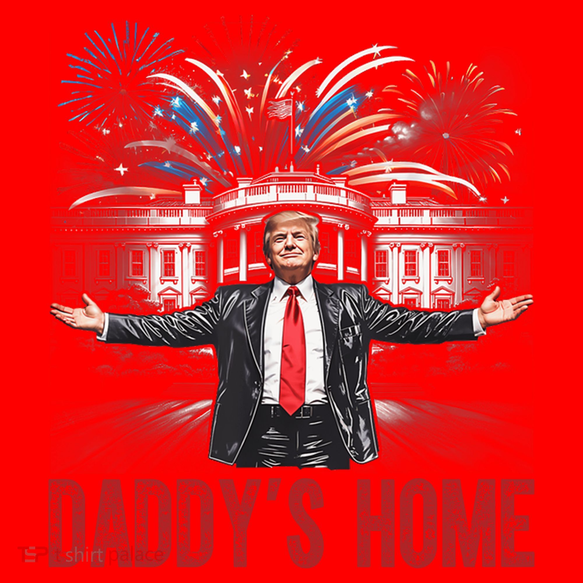 Daddys Home White House President Donald Trump Santa Hat
