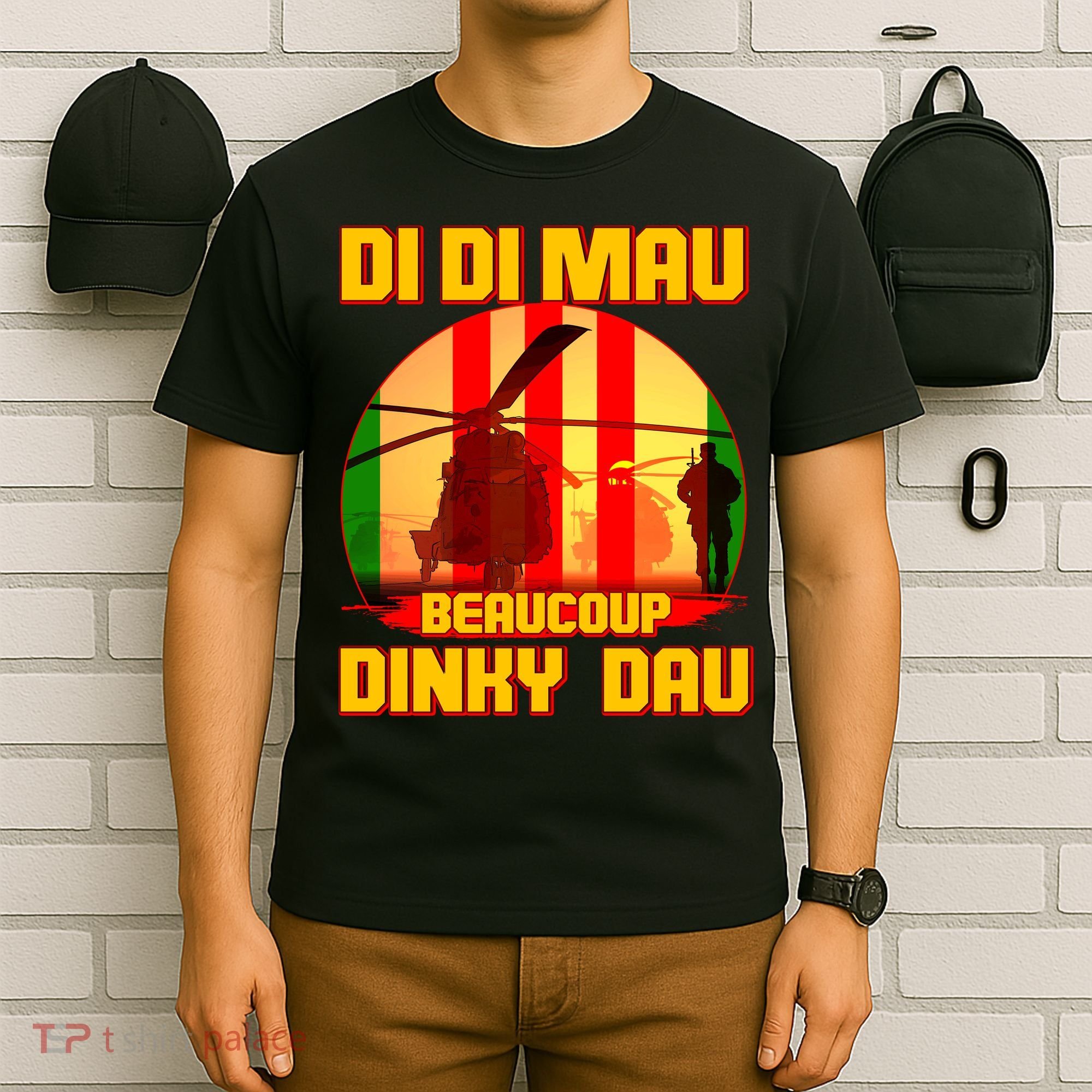 DI DI MAU Beaucoup Dinky Dau Vietnam Vet T-Shirt