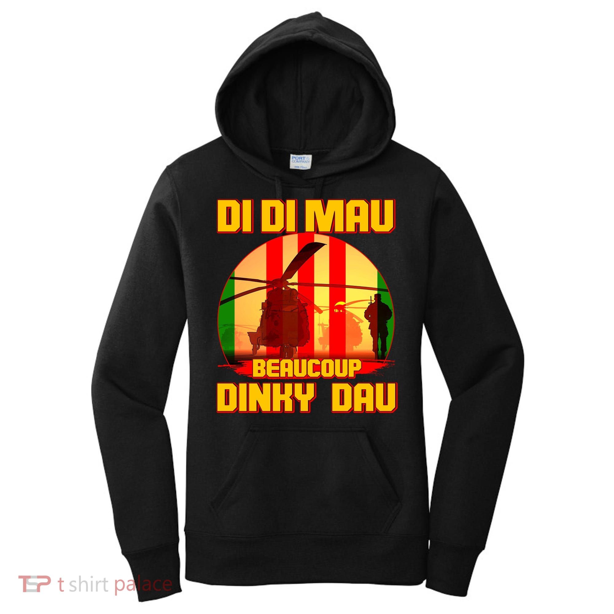 DI DI MAU Beaucoup Dinky Dau Vietnam Vet Women's Hoodie