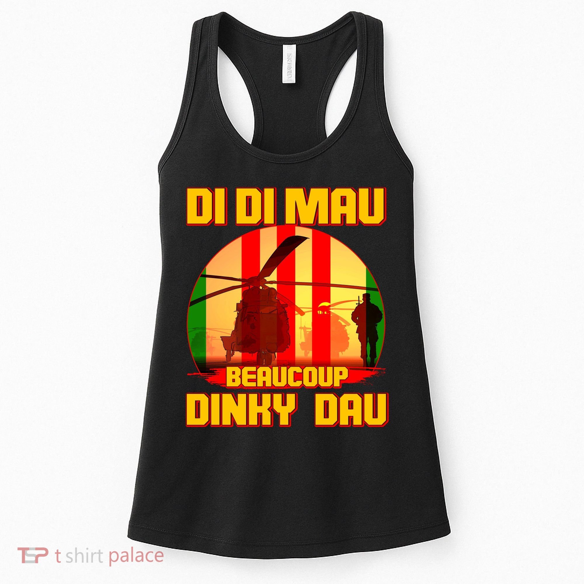 DI DI MAU Beaucoup Dinky Dau Vietnam Vet Women's Tank Top