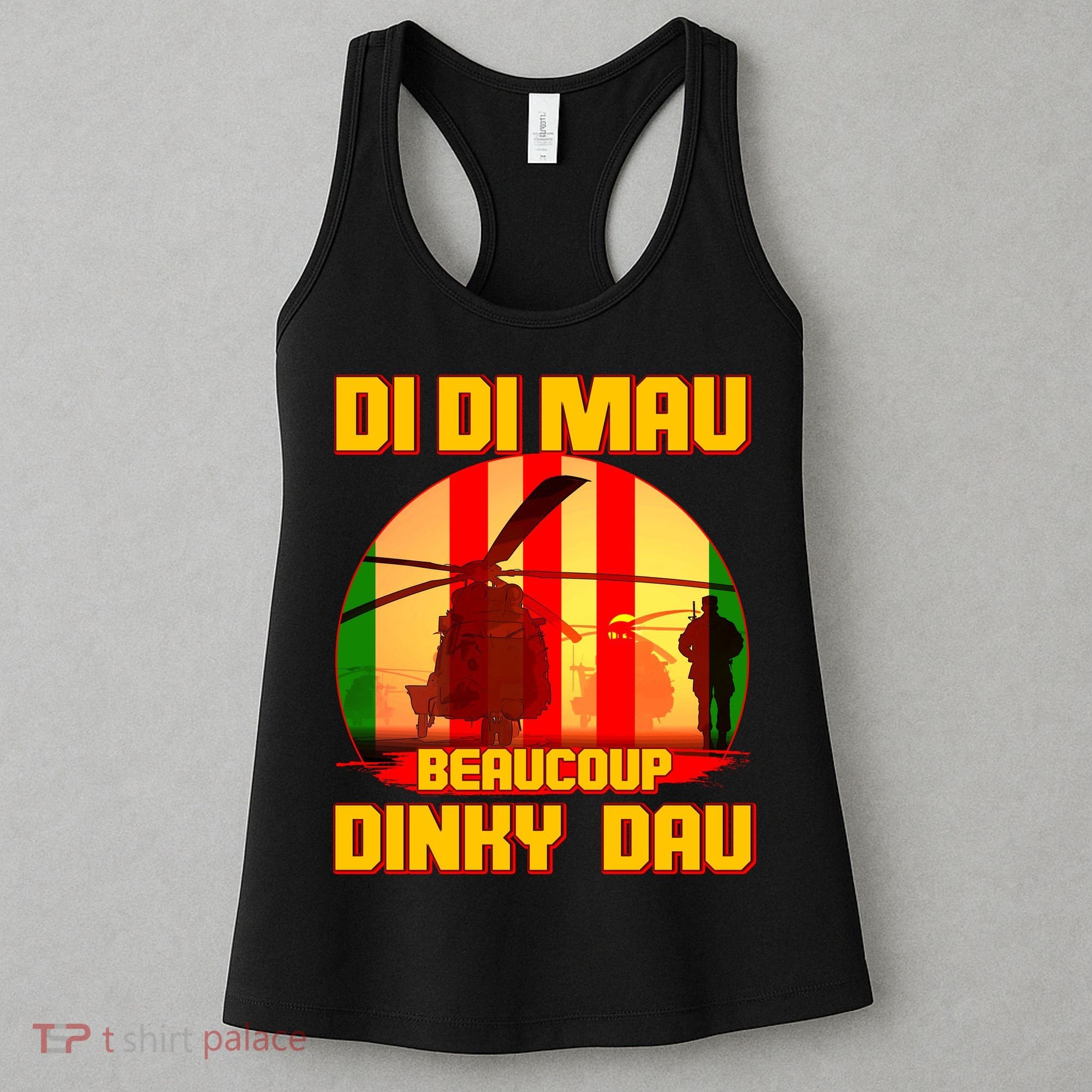 DI DI MAU Beaucoup Dinky Dau Vietnam Vet Women's Tank Top