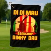 DI DI MAU Beaucoup Dinky Dau Vietnam Vet Golf Towel thumb 1