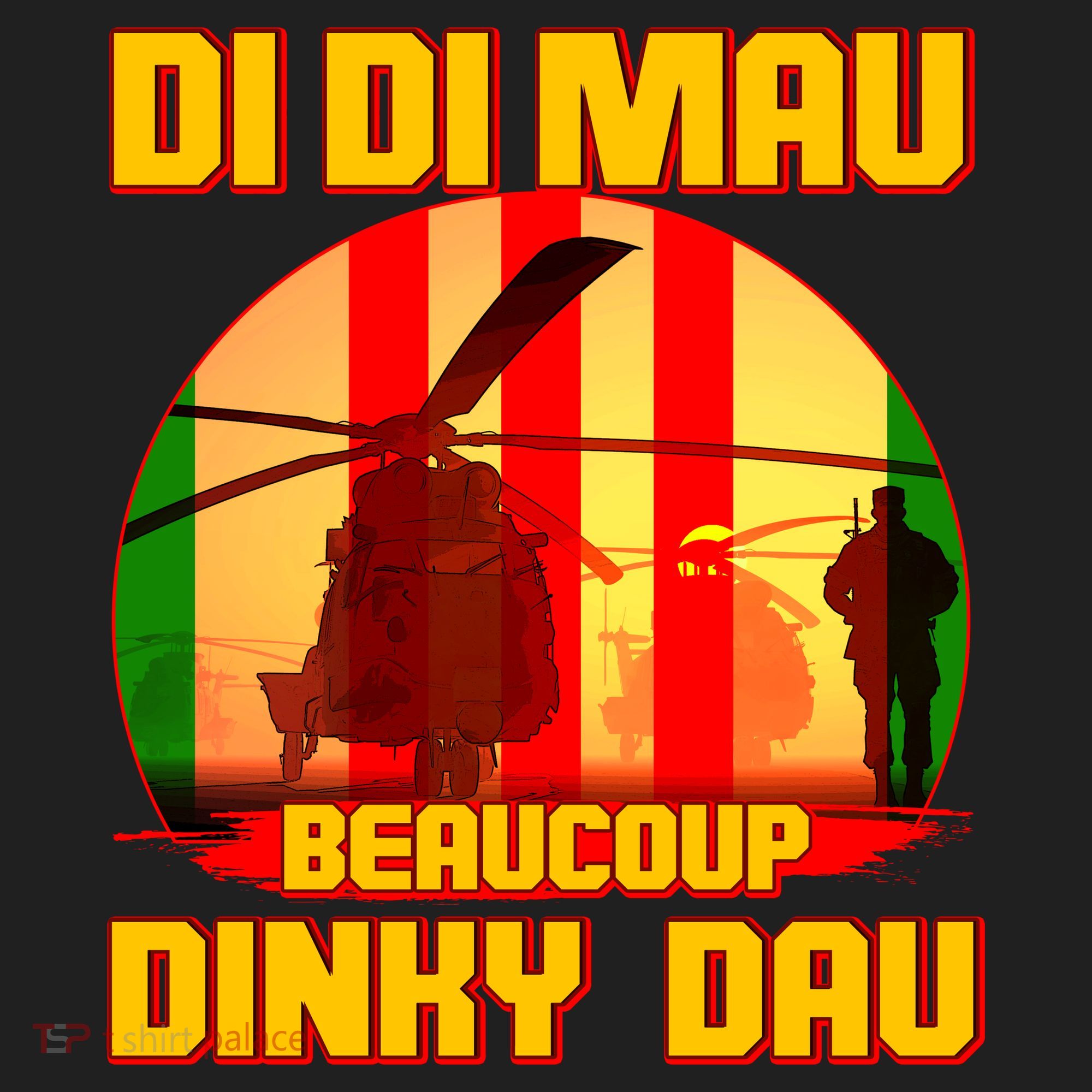 DI DI MAU Beaucoup Dinky Dau Vietnam Vet Golf Towel