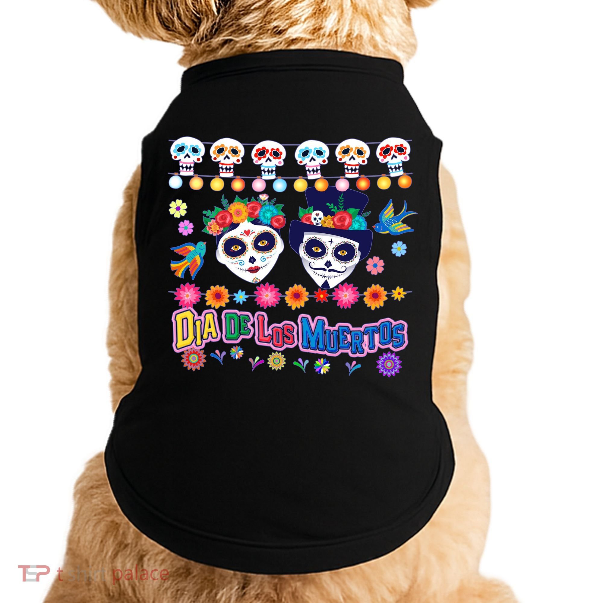 Dia De Los Muertos  Day of the Dead Doggie Tank