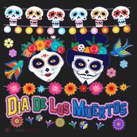 Dia De Los Muertos  Day of the Dead Golf Towel thumb 3