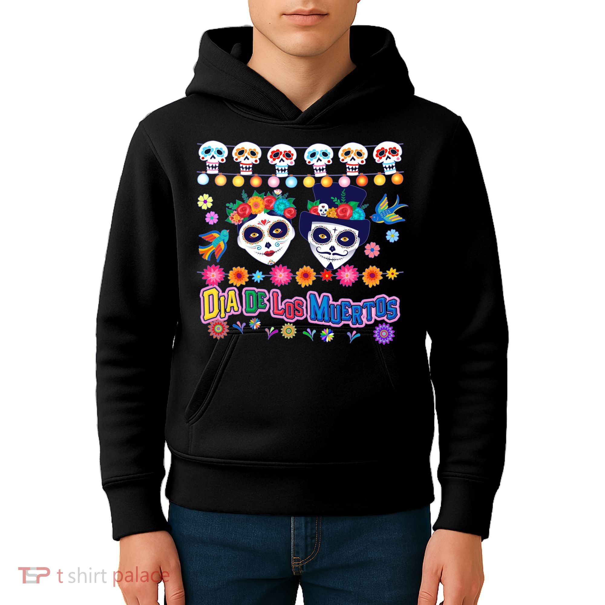 Dia De Los Muertos  Day of the Dead Kids Hoodie