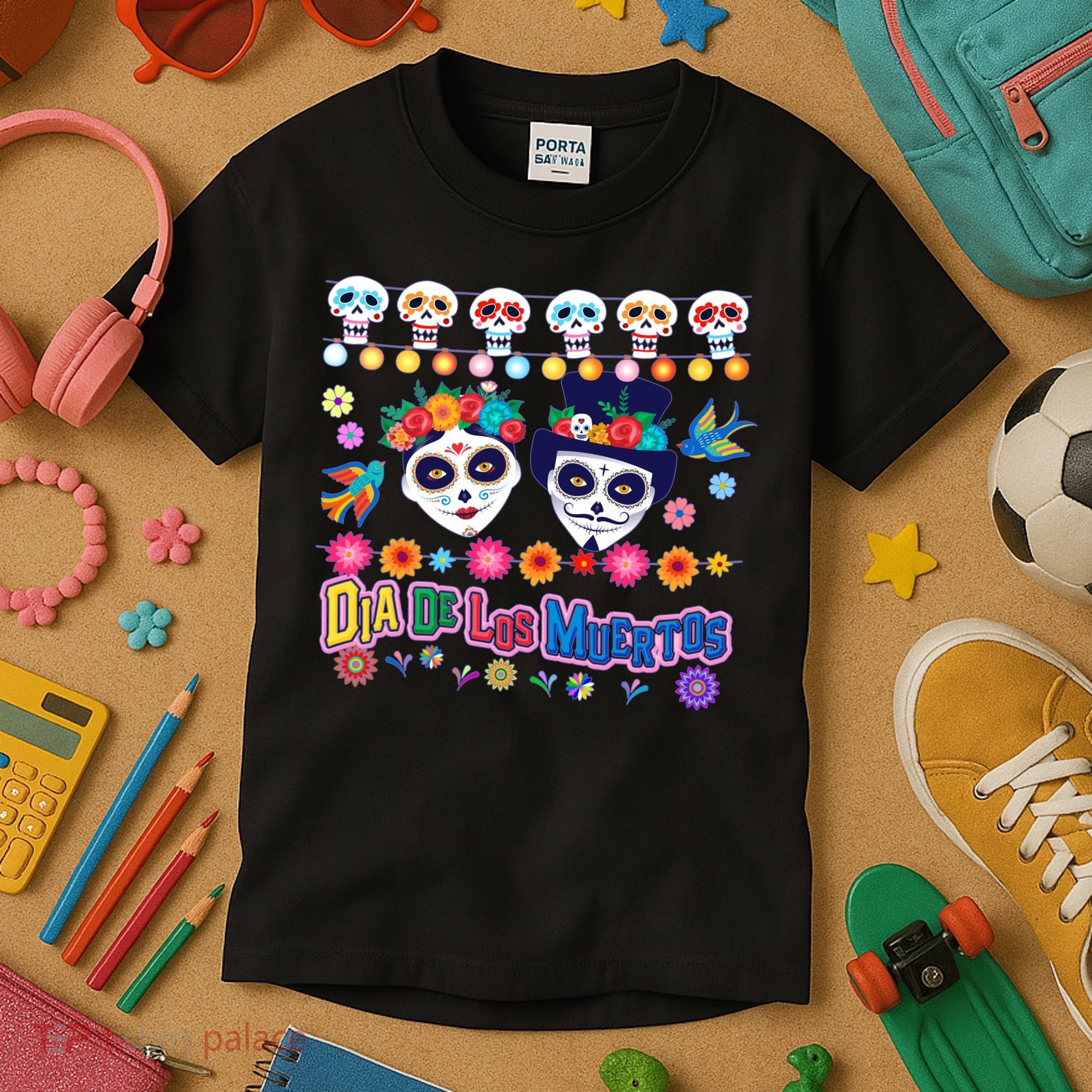 Dia De Los Muertos  Day of the Dead Kids T-Shirt