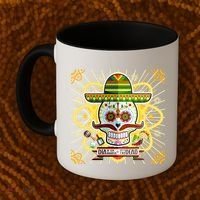Dia De Los Muertos Day of the Dead Sugar Skull Coffee Mug thumb 2