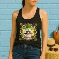 Dia De Los Muertos Day of the Dead Sugar Skull Women's Tank Top thumb 2