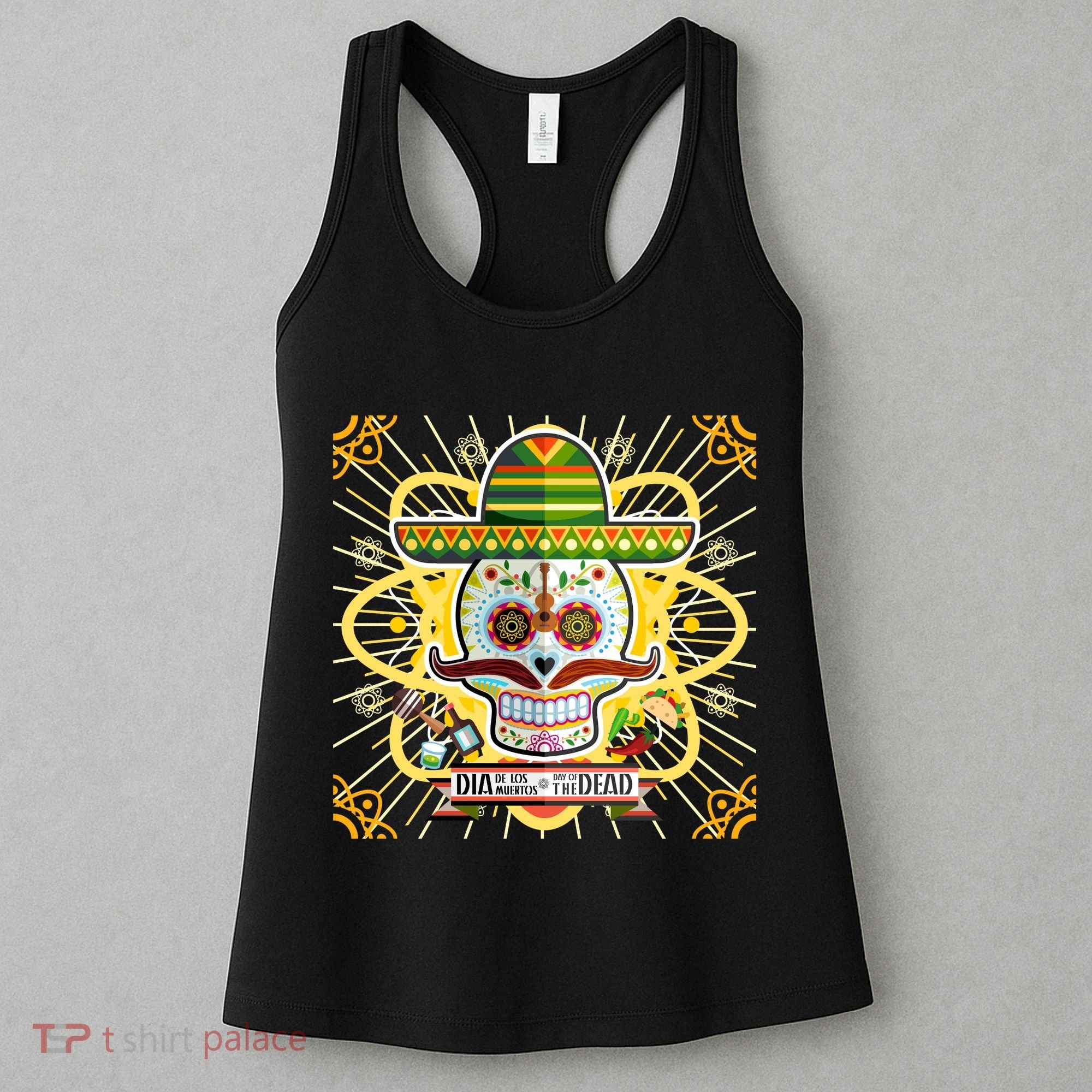 Dia De Los Muertos Day of the Dead Sugar Skull Women's Tank Top