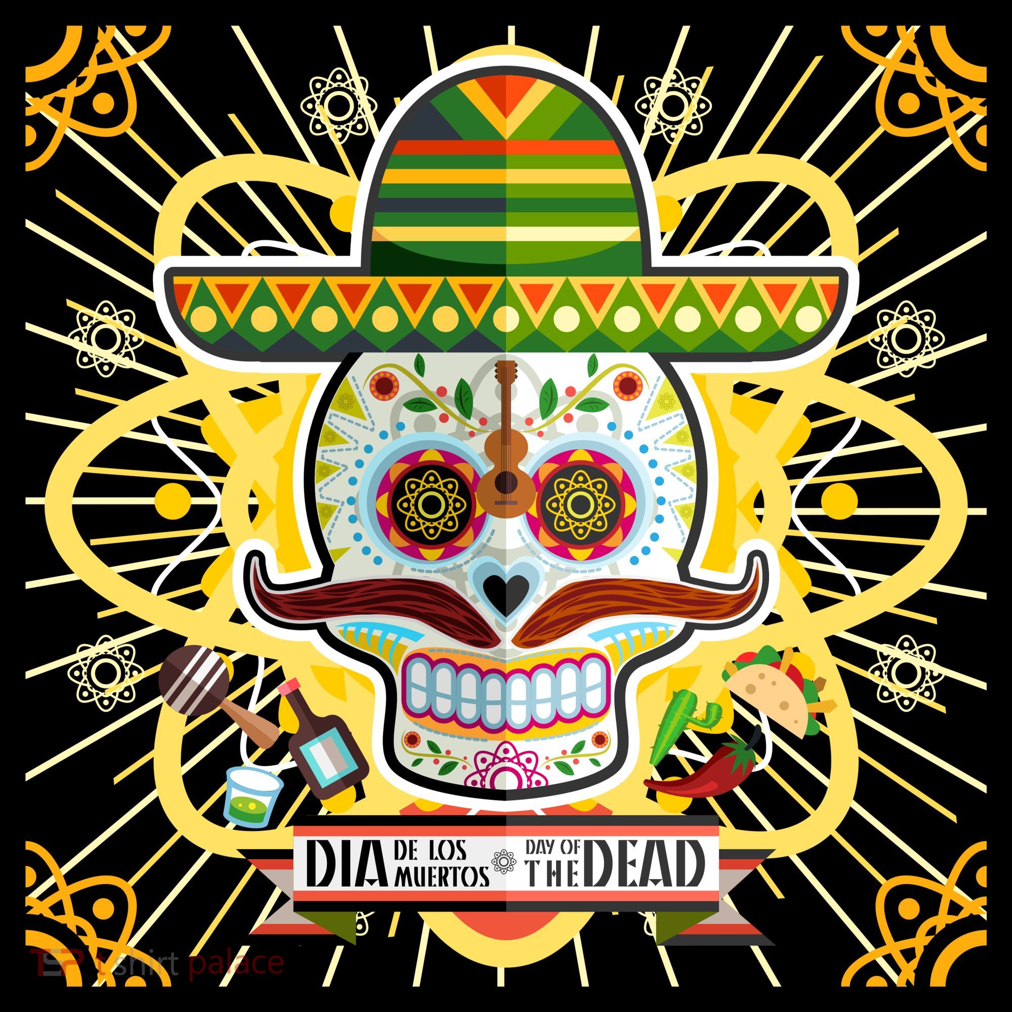 Dia De Los Muertos Day of the Dead Sugar Skull Women's Tank Top
