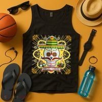 Dia De Los Muertos Day of the Dead Sugar Skull Tank Top thumb 4