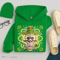 Dia De Los Muertos Day of the Dead Sugar Skull Hoodie thumb 4
