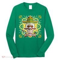 Dia De Los Muertos Day of the Dead Sugar Skull Long Sleeve Shirt thumb 0