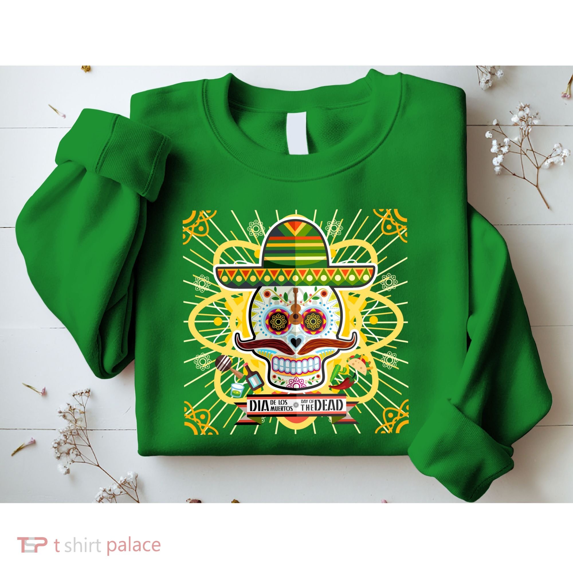 Dia De Los Muertos Day of the Dead Sugar Skull Sweatshirt