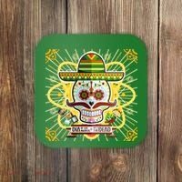 Dia De Los Muertos Day of the Dead Sugar Skull Coaster thumb 0