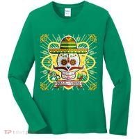 Dia De Los Muertos Day of the Dead Sugar Skull Women's Long Sleeve Shirt thumb 0