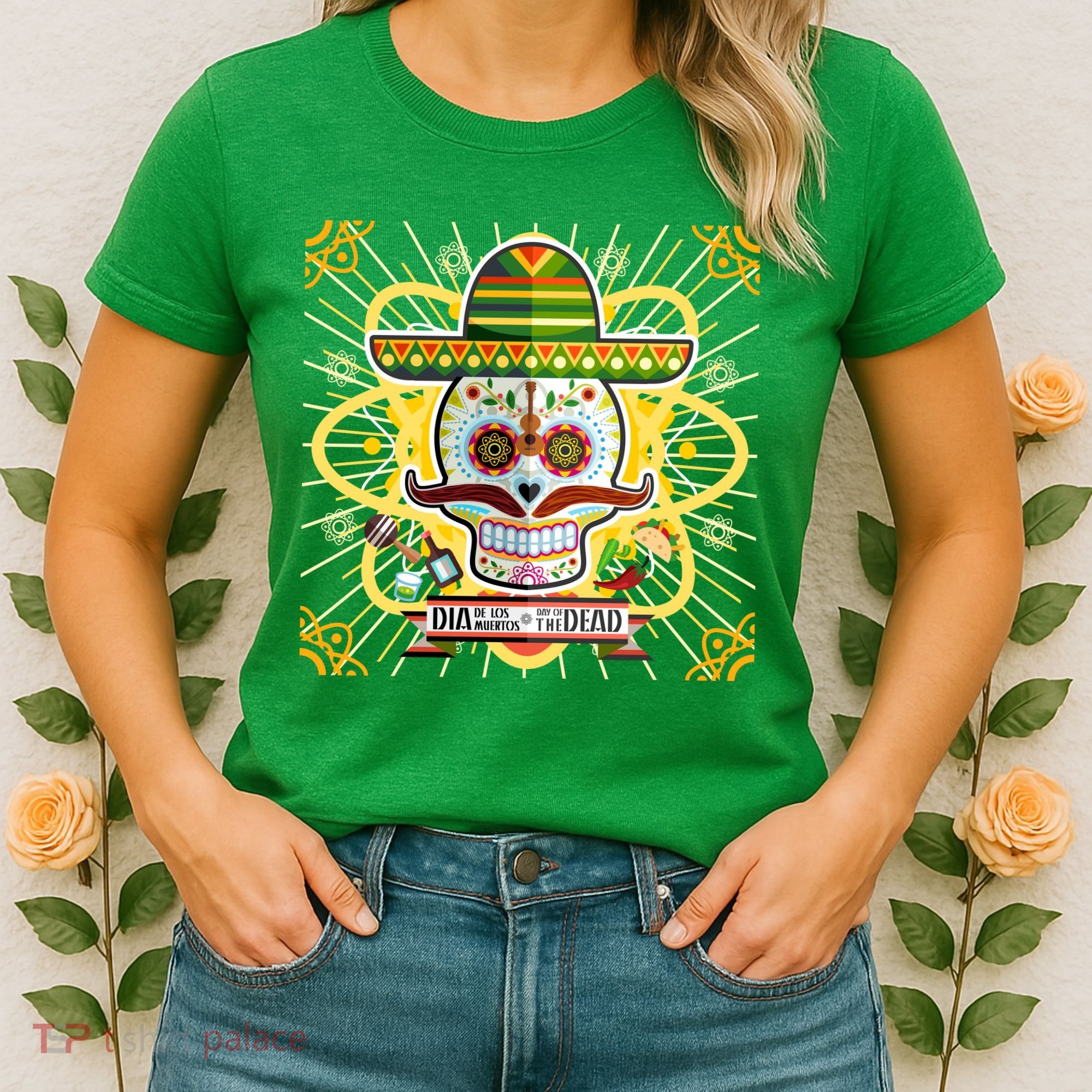 Dia De Los Muertos Day of the Dead Sugar Skull Women's T-Shirt