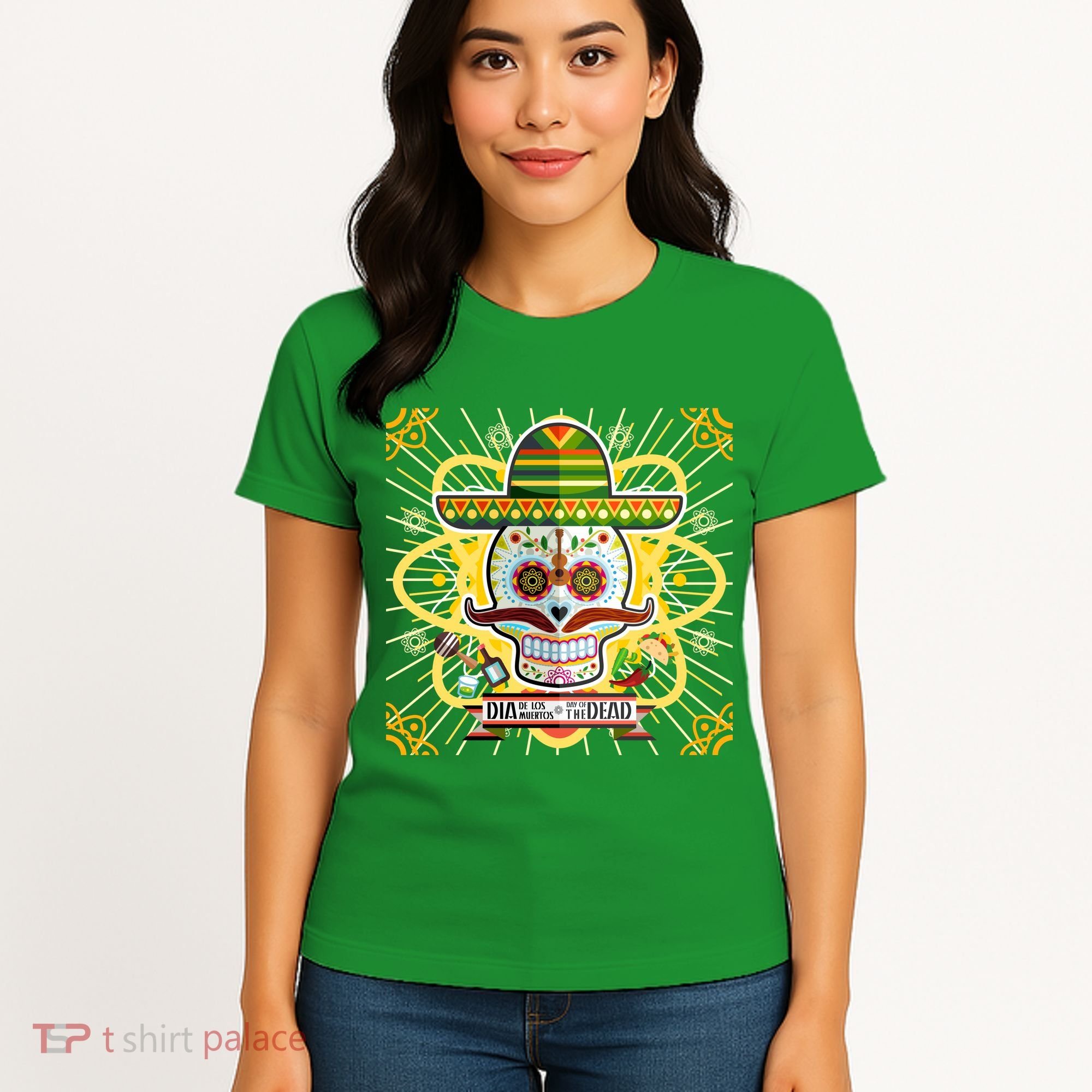 Dia De Los Muertos Day of the Dead Sugar Skull Women's T-Shirt