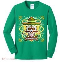 Dia De Los Muertos Day of the Dead Sugar Skull Kids Long Sleeve Shirt thumb 0