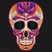 Dia de Muertos Mexican Skull Doggie Tank thumb 4