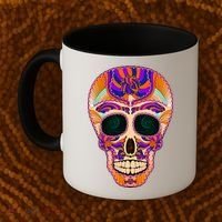 Dia de Muertos Mexican Skull Coffee Mug thumb 2