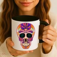 Dia de Muertos Mexican Skull Coffee Mug thumb 3