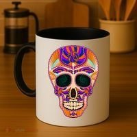Dia de Muertos Mexican Skull Coffee Mug thumb 4