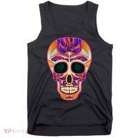 Dia de Muertos Mexican Skull Tank Top thumb 0