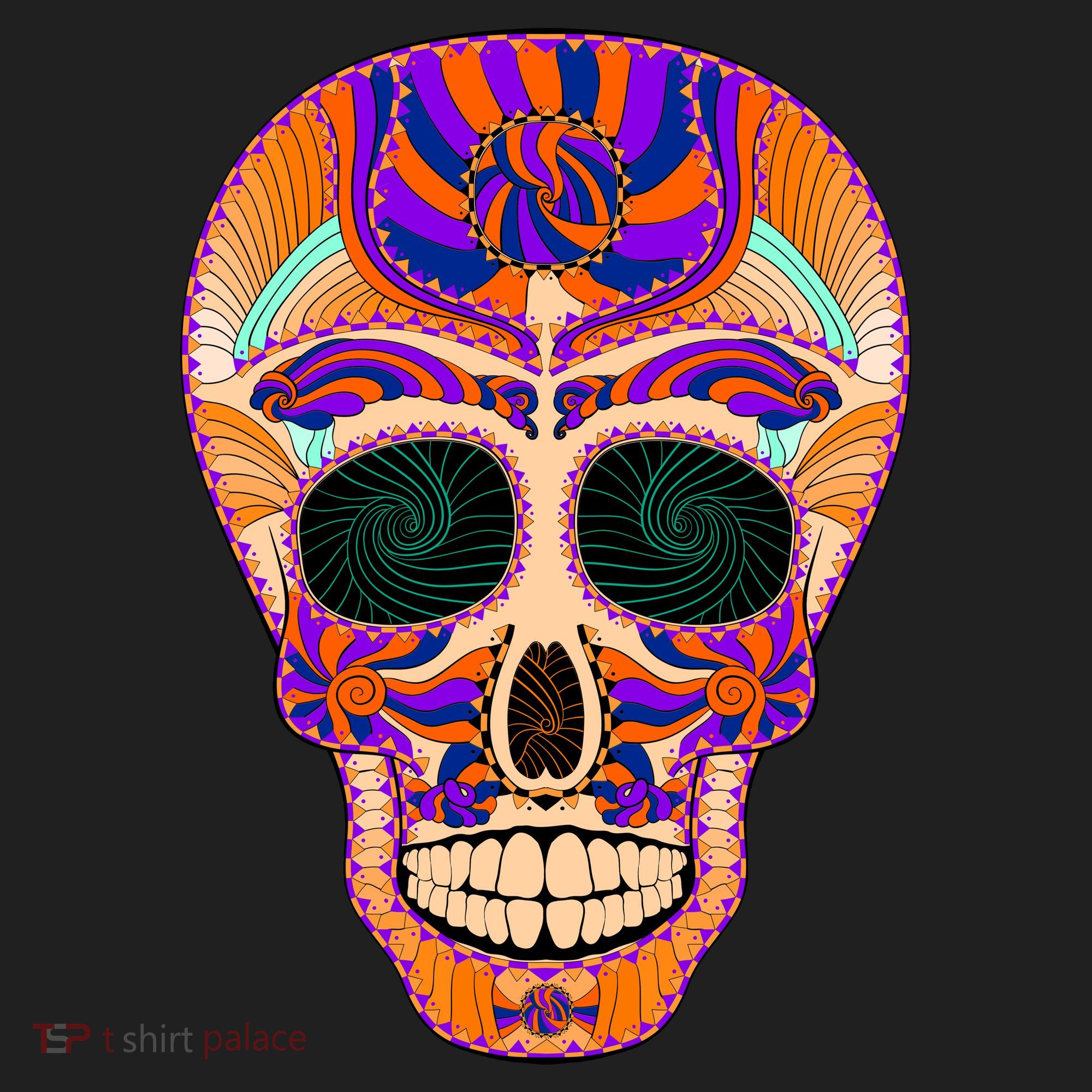 Dia de Muertos Mexican Skull Golf Towel