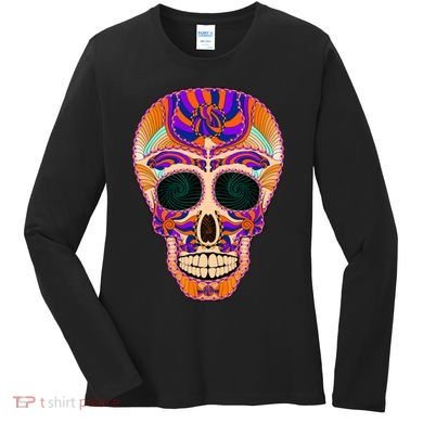 Dia de Muertos Mexican Skull Women's Long Sleeve Shirt