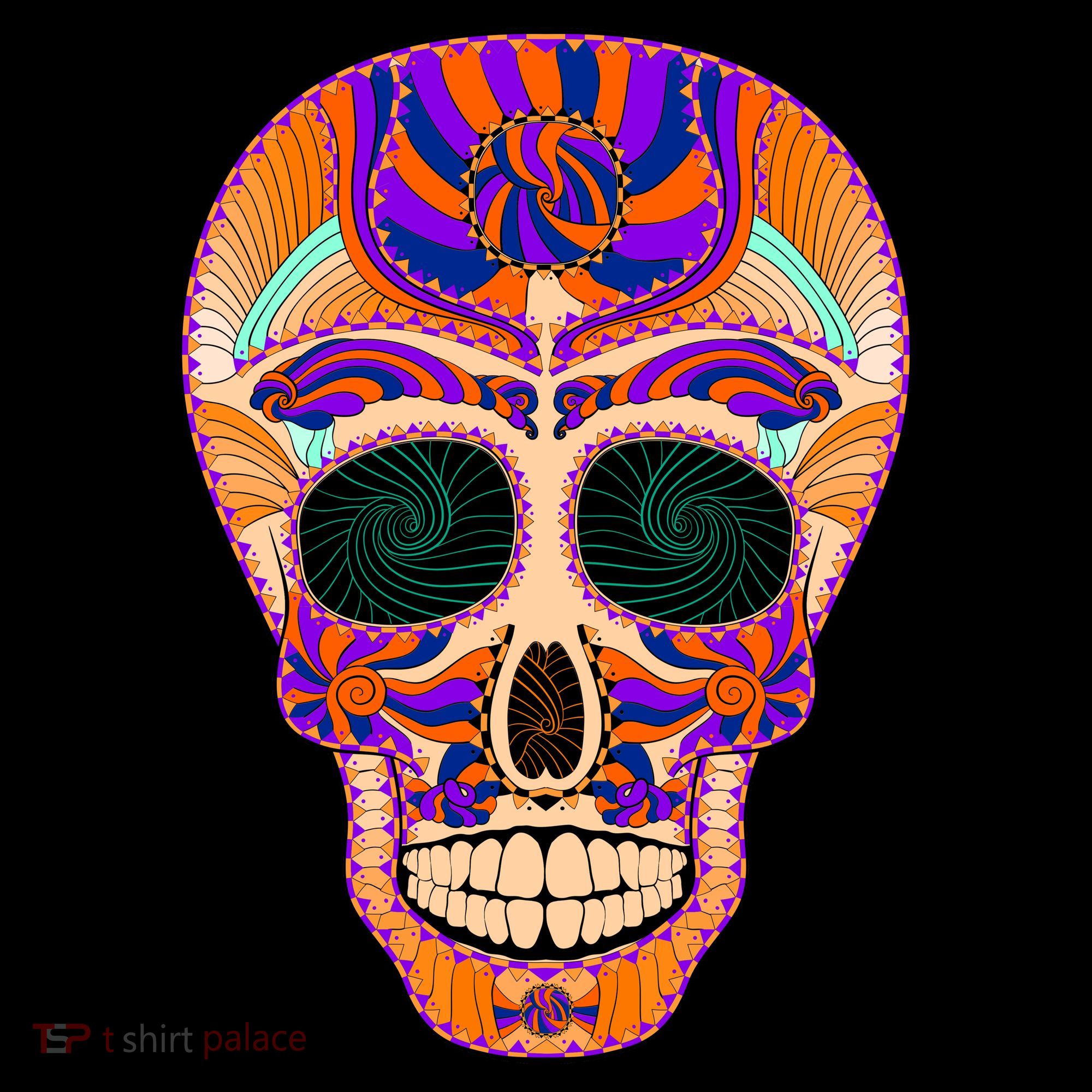 Dia de Muertos Mexican Skull Kids Long Sleeve Shirt