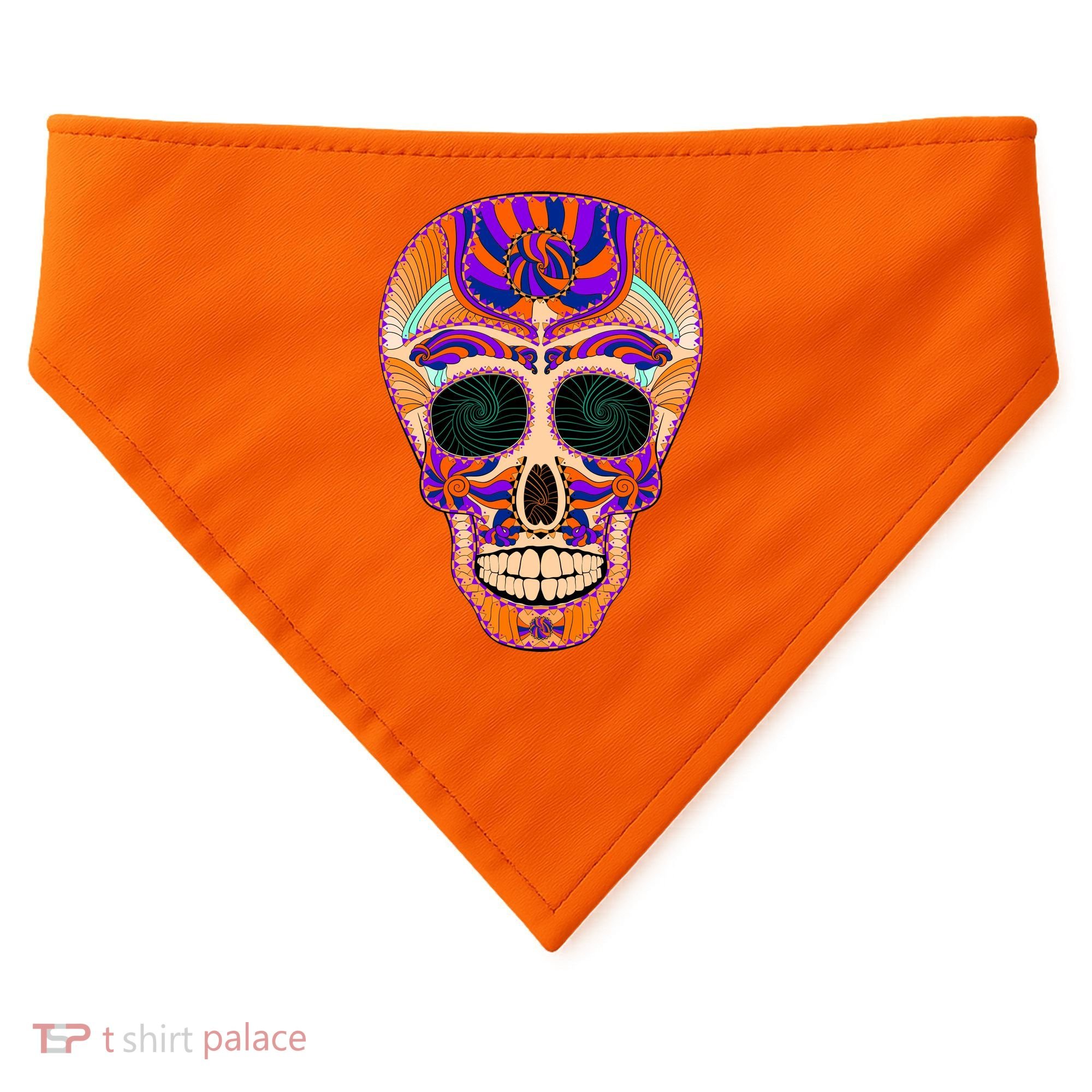 Dia de Muertos Mexican Skull USA-Made Doggie Bandana