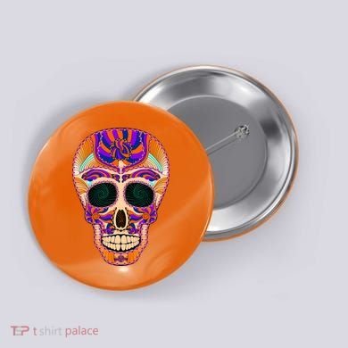 Dia de Muertos Mexican Skull Button