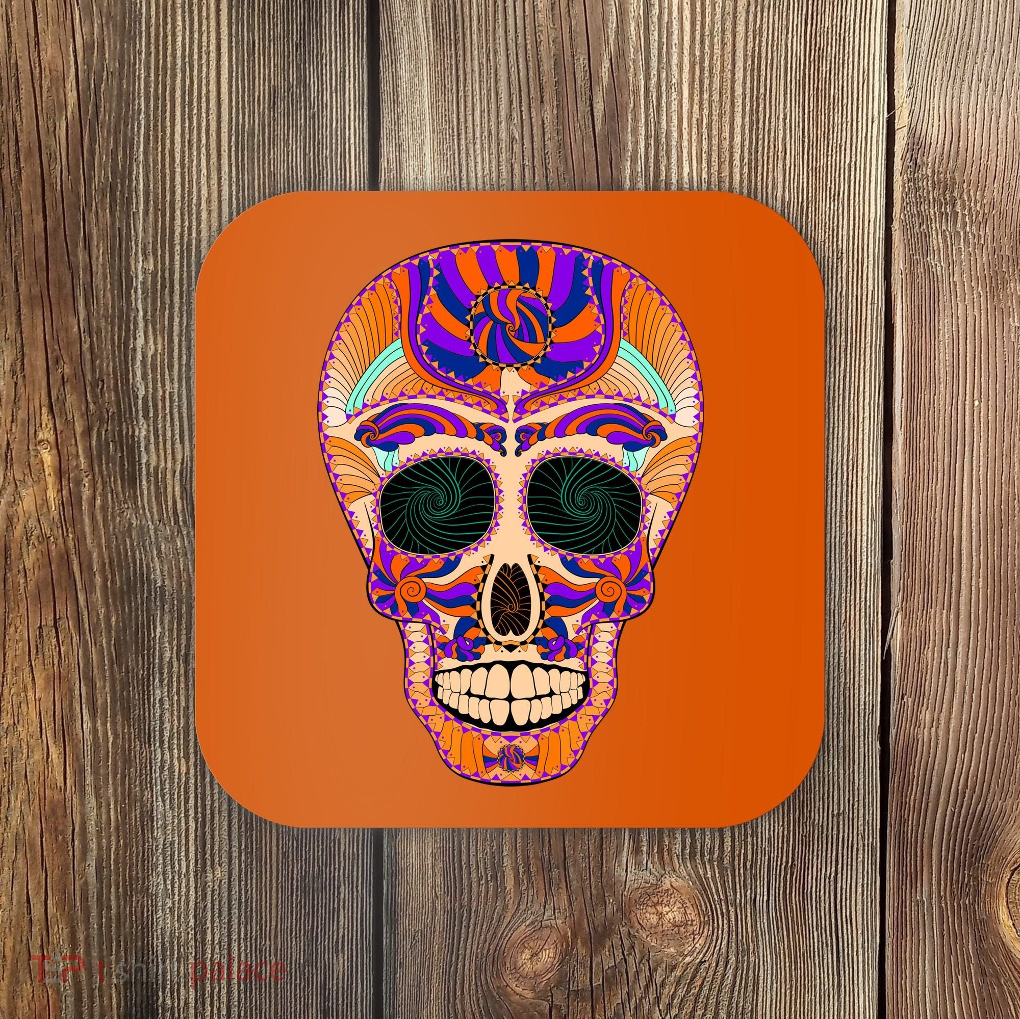 Dia de Muertos Mexican Skull Coaster