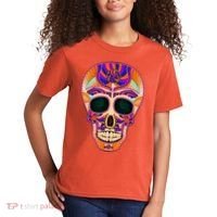 Dia de Muertos Mexican Skull Kids T-Shirt thumb 2