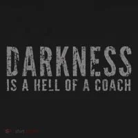 Darkness Is A Hell Of A Coach Bold Text Based Toddler Hoodie thumb 2