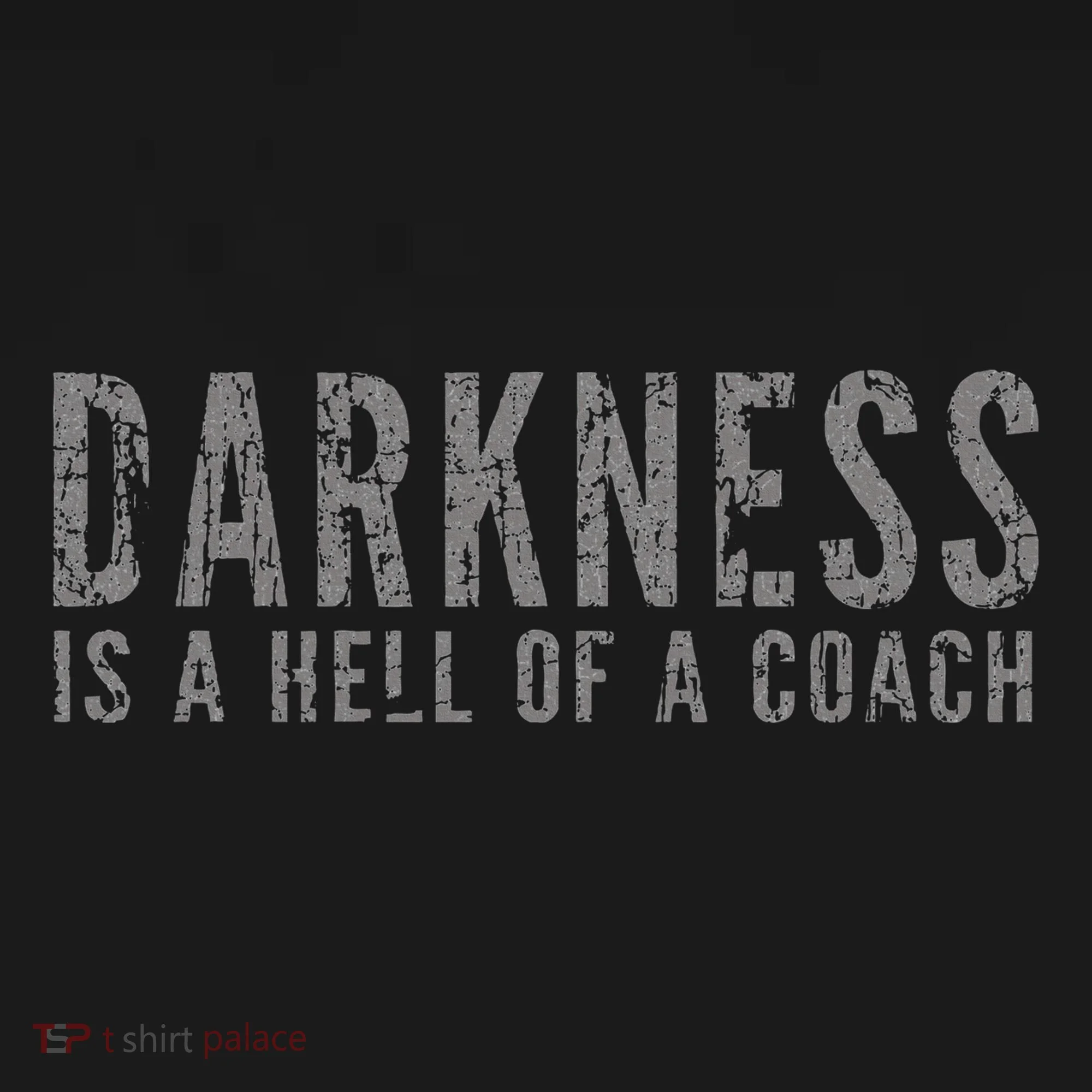Darkness Is A Hell Of A Coach Bold Text Based Toddler Hoodie