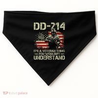 Dd214 ItS A Veteran Thing You WouldnT Understand Dd214 USA-Made Doggie Bandana thumb 0